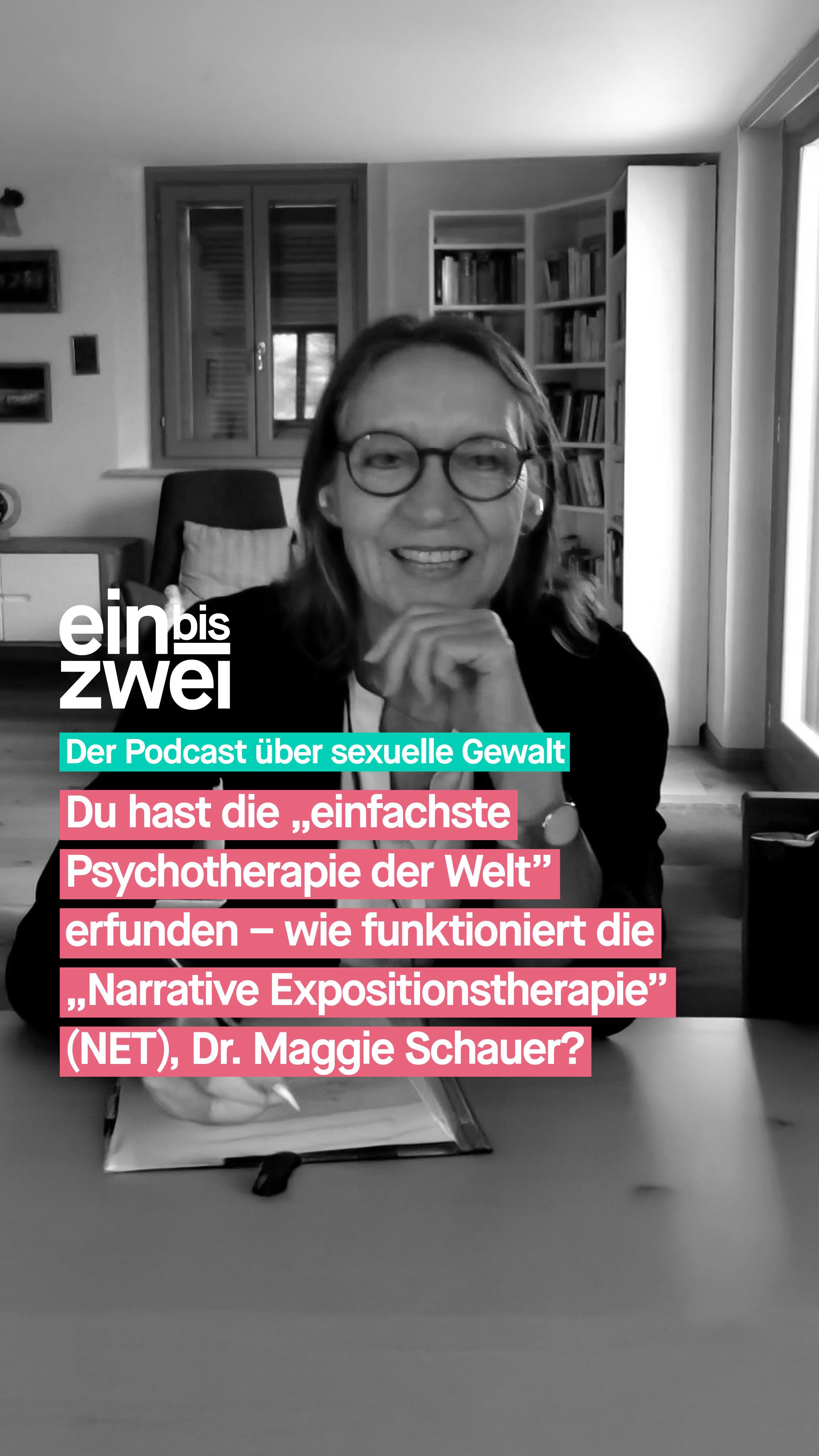 Was traumatische Erfahrungen auslösen können, weiß die Klinische Psychologin Dr. Maggie Schauer ganz genau. Sie hat mit Kindersoldaten gearbeitet, mit Überlebenden von Kriegen und Naturkatastrophen und auch mit Menschen, die in ihrer Kindheit sexualisierte Gewalt erlebt haben. Gemeinsam mit den Psychologen Thomas Elbert und Frank Neuner hat sie eine Therapieform entwickelt, die Menschen helfen soll, genau solche Traumata zu verarbeiten – auch dort, wo eigentlich keine Therapie möglich ist: in Krisengebieten, in Flüchtlingscamps, in Regionen ohne ausreichend psychotherapeutische Versorgung. Die Methode heißt Narrative Expositionstherapie, kurz NET. 

Wie das funktioniert, beschreibt sie in dem Buch „Die einfachste Psychotherapie der Welt“.  Im Vorwort zitiert sie Maya Angelou: „Es gibt keine größere Qual, als eine unerzählte Geschichte in sich zu tragen”, und genau um das Erzählen geht es in der von ihr entwickelten Therapieform: Das eigene Leben erzählen. Von Anfang an. Auch das Schreckliche.  

🎧 Erfahrt mehr in der aktuellen Folge von einbiszwei. 
🔗 Ubskm.de/folge115 – den Link findet ihr auch in unserer Bio. 
  
#GemeinsamGegenMissbrauch #Missbrauchsbeauftragte #Missbrauch #UBSKM #einbiszwei #Podcast