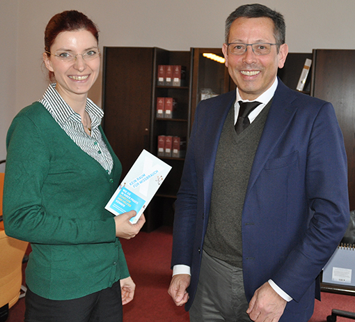 Diana Golze und der Unabhängige Beauftragte für Fragen des sexuellen Kindesmissbrauchs Johannes-Wilhelm Rörig