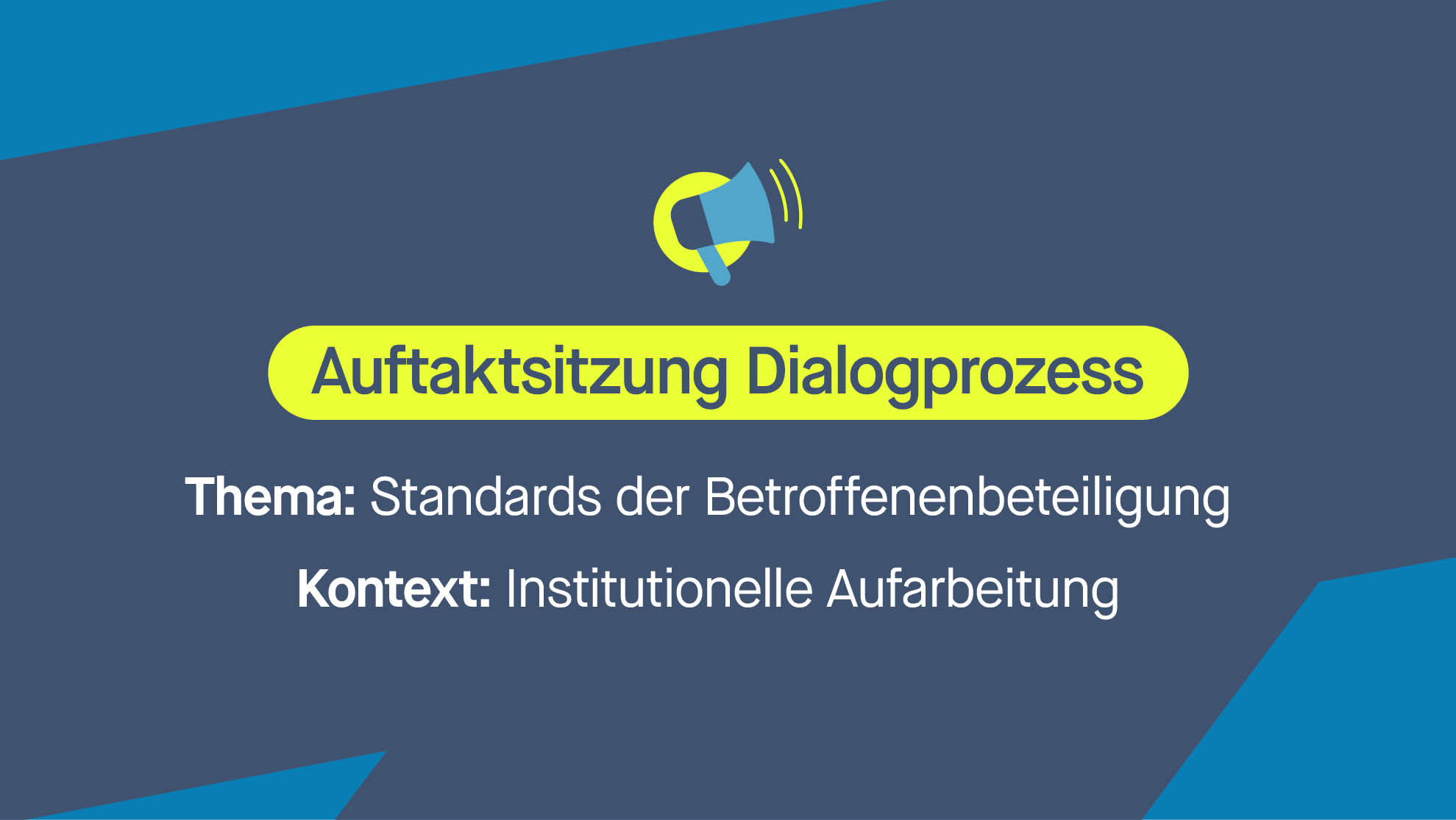 Wie kann die Beteiligung von Betroffenen in Aufarbeitungsprozessen gelingen? - Missbrauchsbeauftragte, Betroffenenrat und Aufarbeitungskommission starten breiten Dialogprozess.