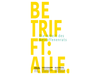 Das Cover der Publikation des Betroffenenrates "BETRIFFT: ALLE".