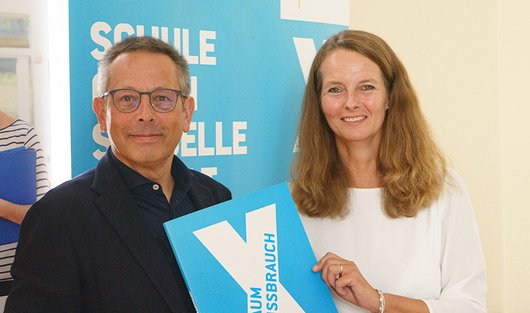 v.l.n.r. UBSKM Johannes-Wilhelm Rörig und Bildungsministerin Bettina Martin