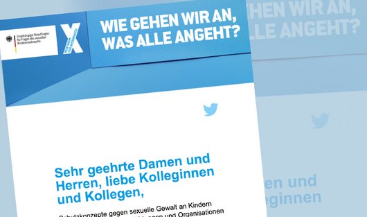 Schriftbild Newsletter der Kampagne "Kein Raum für Missbrauch"