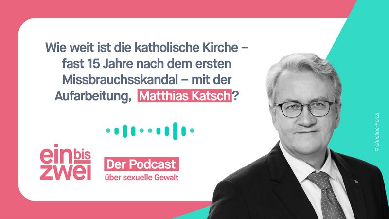 Ein Mann mittleren Alters mit Brille und grauem Haar schaut in die Kamera neben dem Zitat Wie weit ist die Katholische Kirche fast 15 Jahre nach dem ersten Missbrauchsskandal mit der Aufarbeitung Matthias Katsch